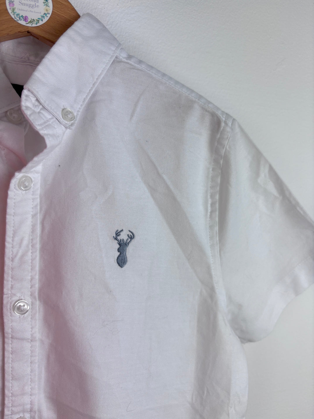 Next Coral and White Short Sleeve Shirt Bundle 8 Years