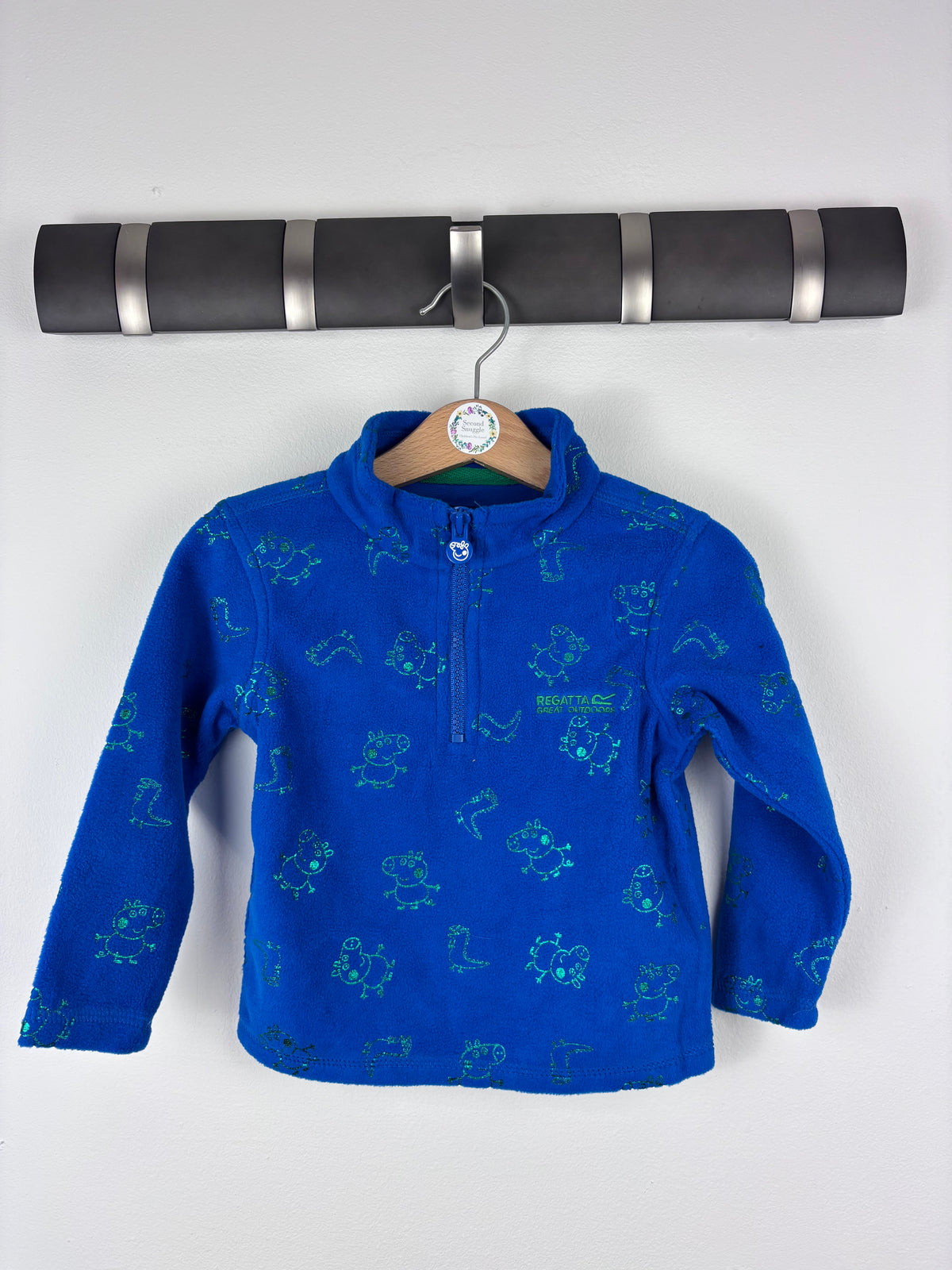 Regatta Blue Peppa Pig Fleece Jumper-Fleeces-Second Snuggle Preloved