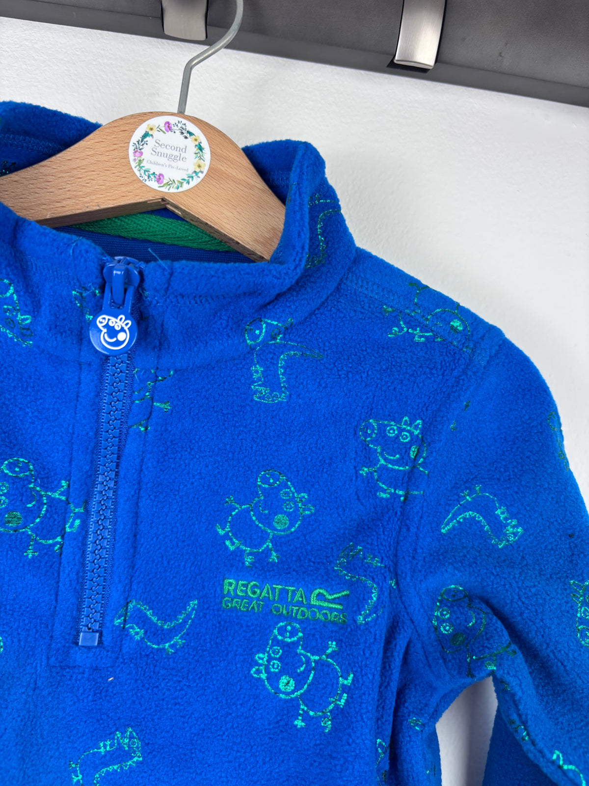 Regatta Blue Peppa Pig Fleece Jumper-Fleeces-Second Snuggle Preloved