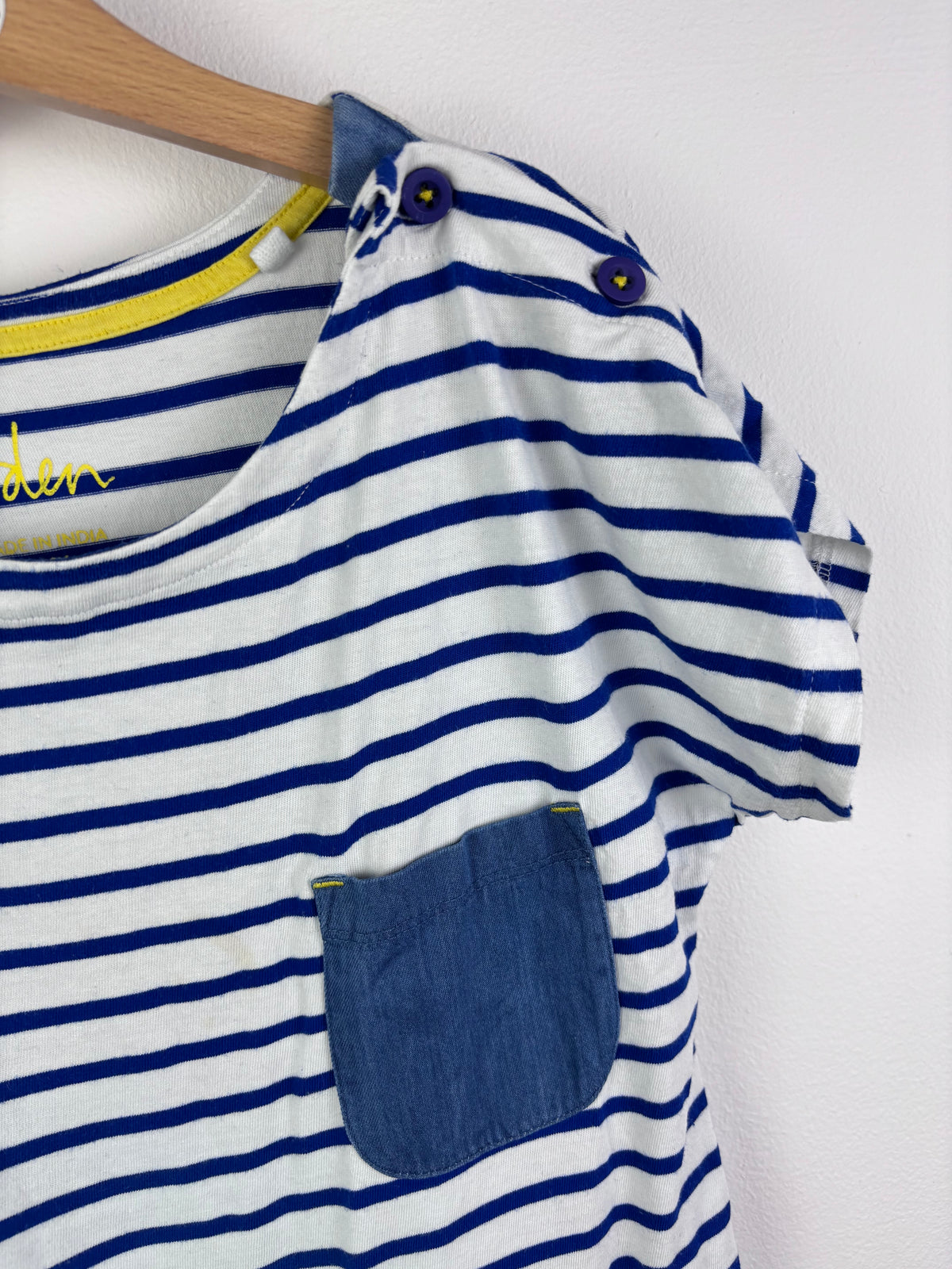Boden Blue Stripe Jersey Dress 11-12 Years-Dresses-Second Snuggle Preloved