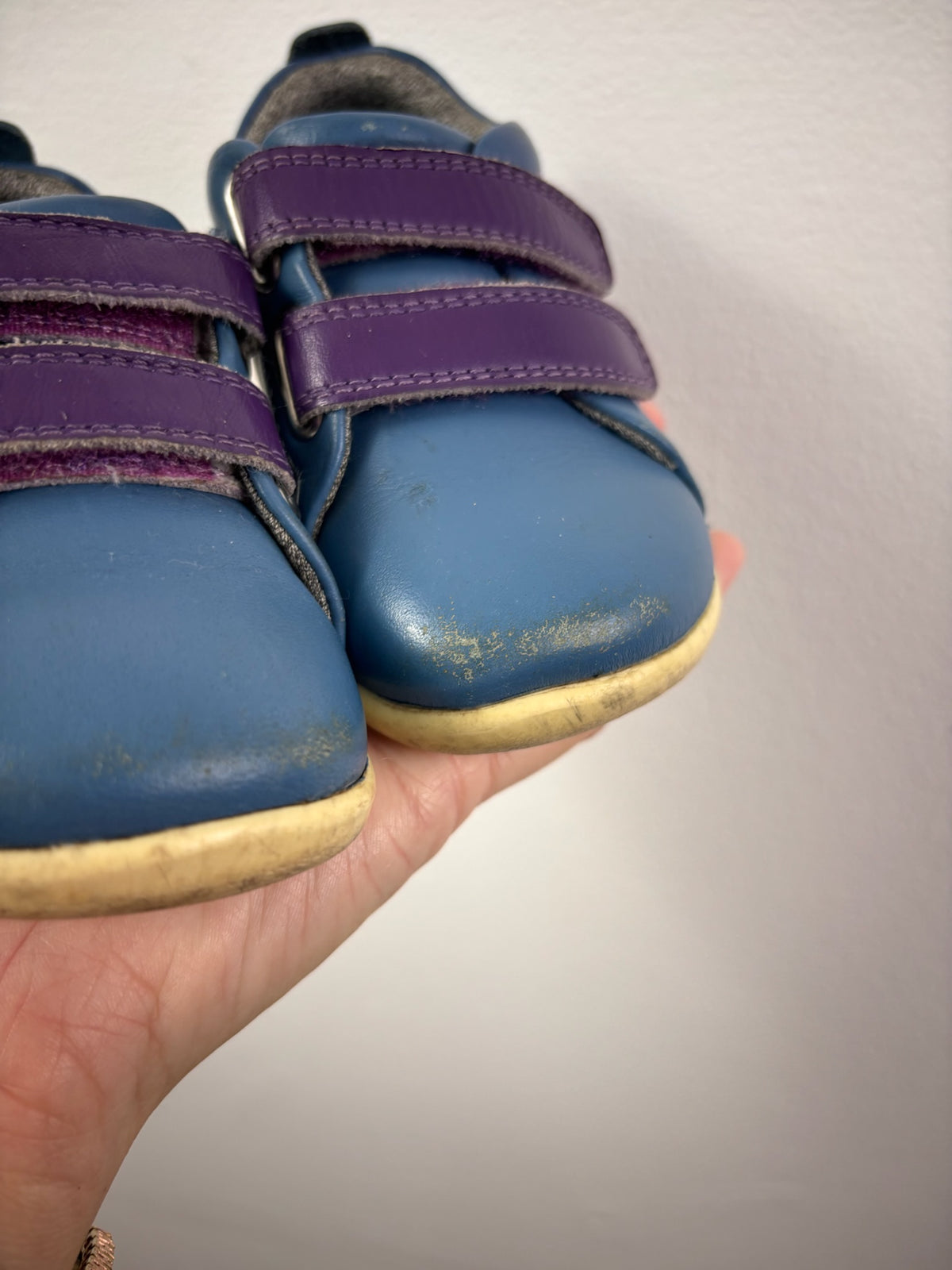 Bobux x Bloom Blue Purple Leather Shoes EU 21 UK 4.5-Shoes-Second Snuggle Preloved