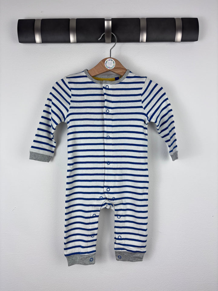 Boden Blue Stripe Sleepsuit Various Sizes-Rompers-Second Snuggle Preloved