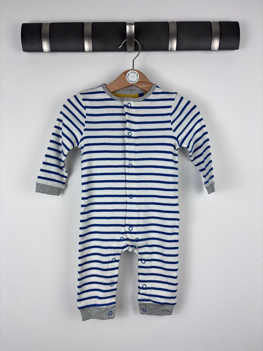 Boden Blue Stripe Sleepsuit Various Sizes-Rompers-Second Snuggle Preloved