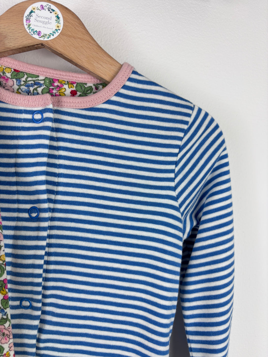 Boden Floral and Stripe Sleepsuits 12-18 Months-Rompers-Second Snuggle Preloved