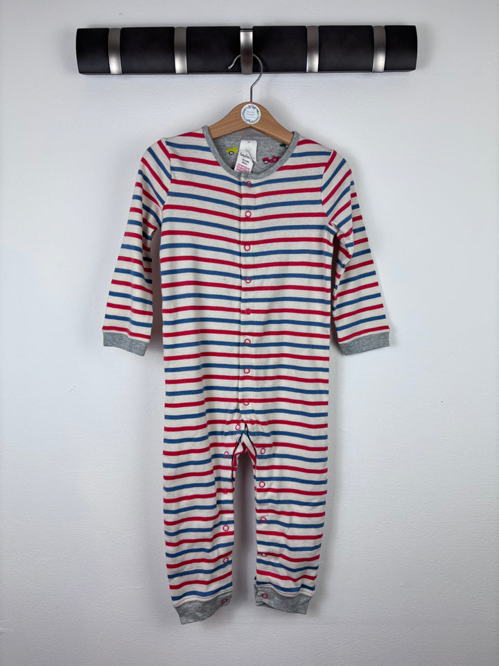 Baby Boden Stripe Sleepsuit 18-24 Months-Rompers-Second Snuggle Preloved