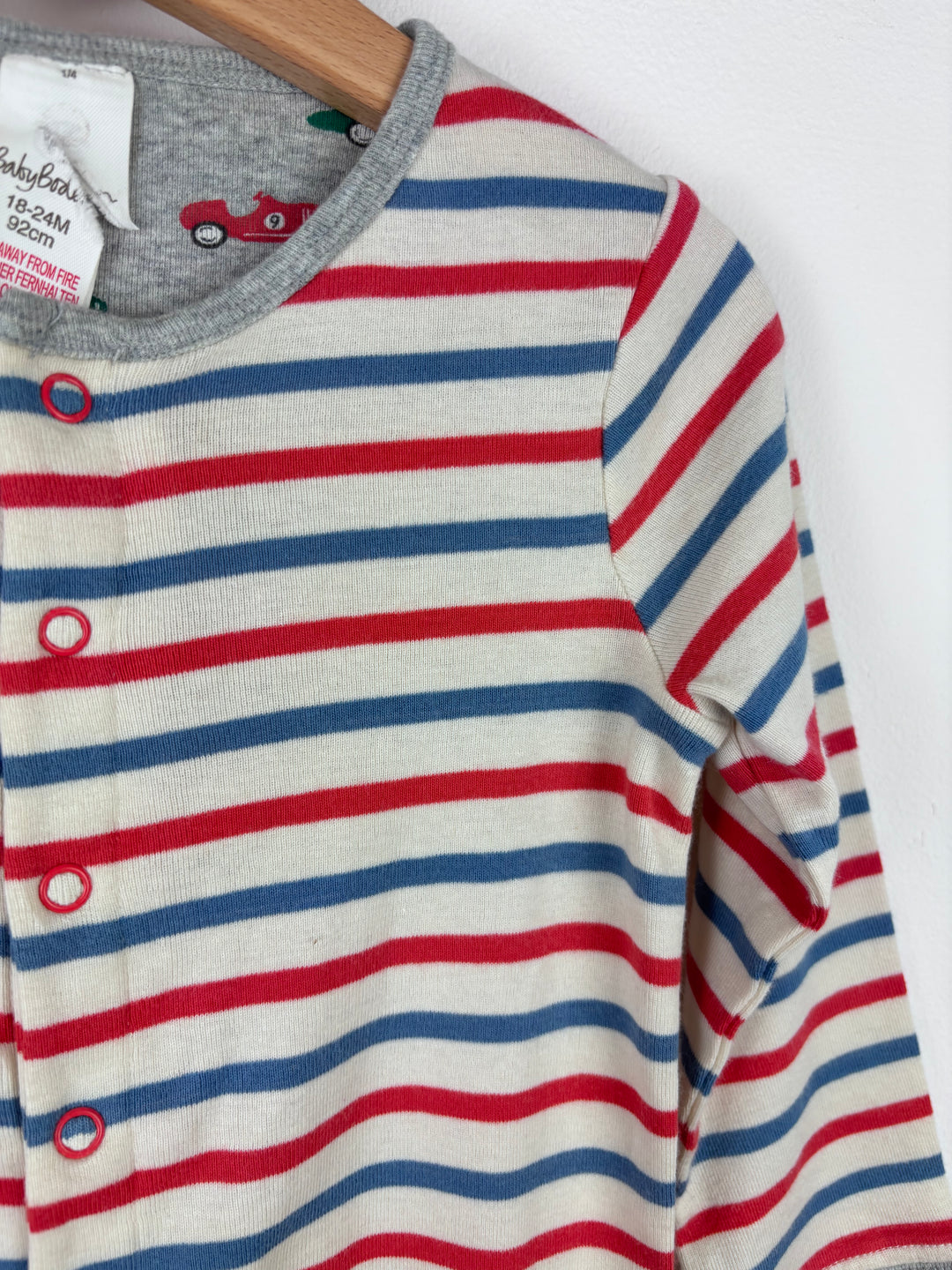 Baby Boden Stripe Sleepsuit 18-24 Months-Rompers-Second Snuggle Preloved