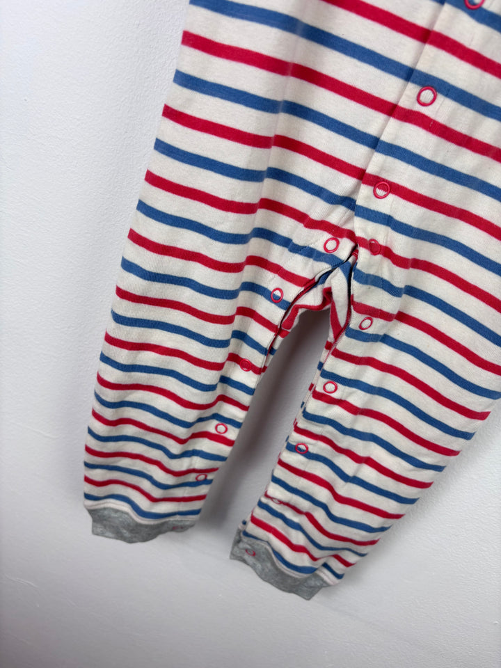 Baby Boden Stripe Sleepsuit 18-24 Months-Rompers-Second Snuggle Preloved
