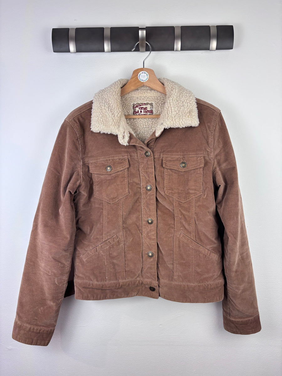 Cache Brown Cord Jacket Small Adult-Jackets-Second Snuggle Preloved