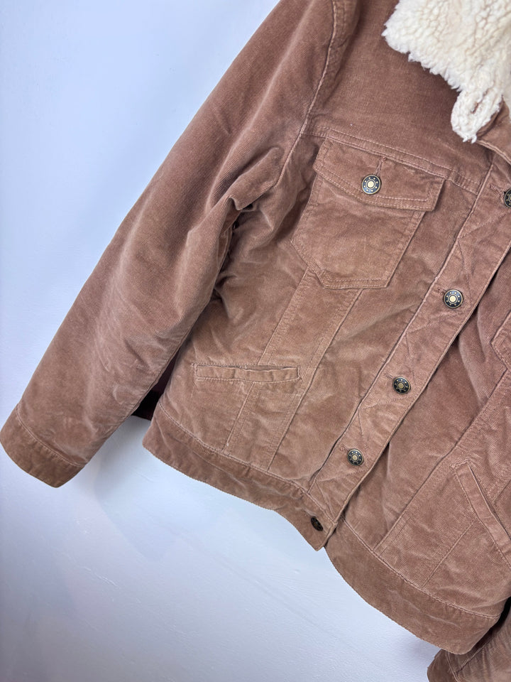Cache Brown Cord Jacket Small Adult-Jackets-Second Snuggle Preloved