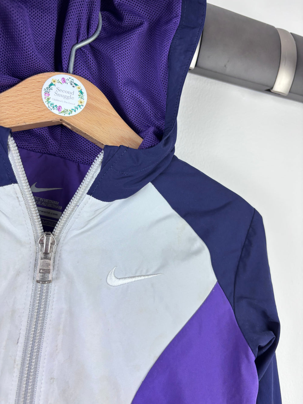 Nike Purple Hooded Jacket 18-24 Months-Jackets-Second Snuggle Preloved