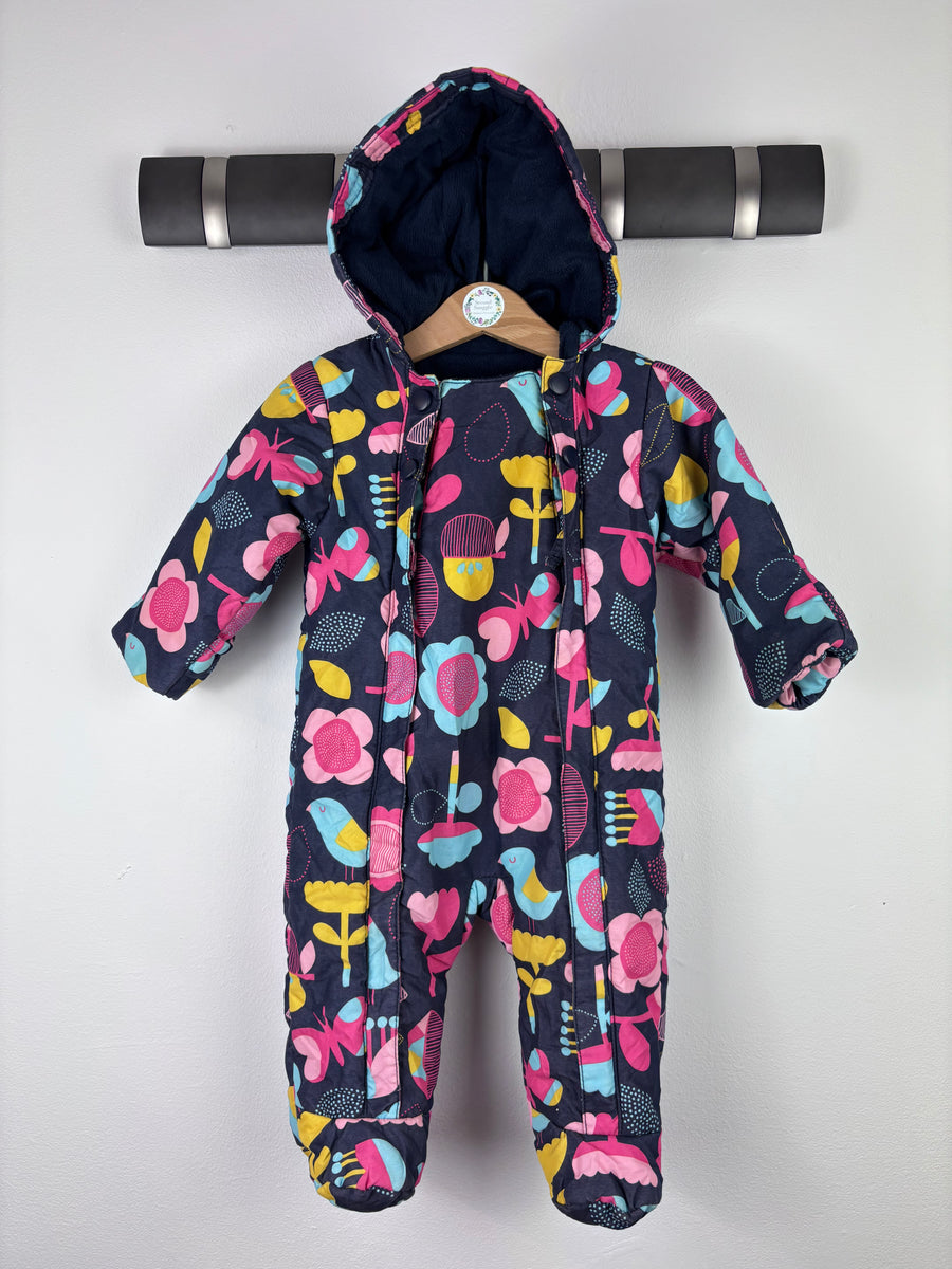 M&S Colourful Padded Pramsuit 3-6 Months-Snow Suits-Second Snuggle Preloved