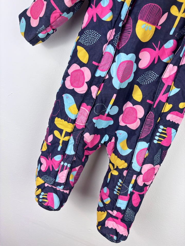 M&S Colourful Padded Pramsuit 3-6 Months-Snow Suits-Second Snuggle Preloved