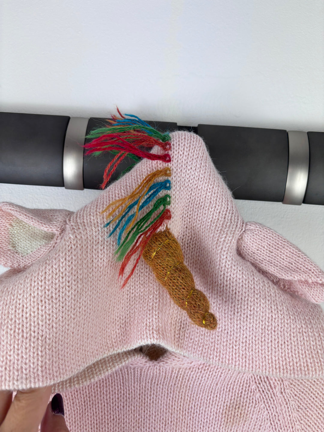 Oeuf Alpaca Unicorn Knit Hoodie 4 Years-Hoodies-Second Snuggle Preloved