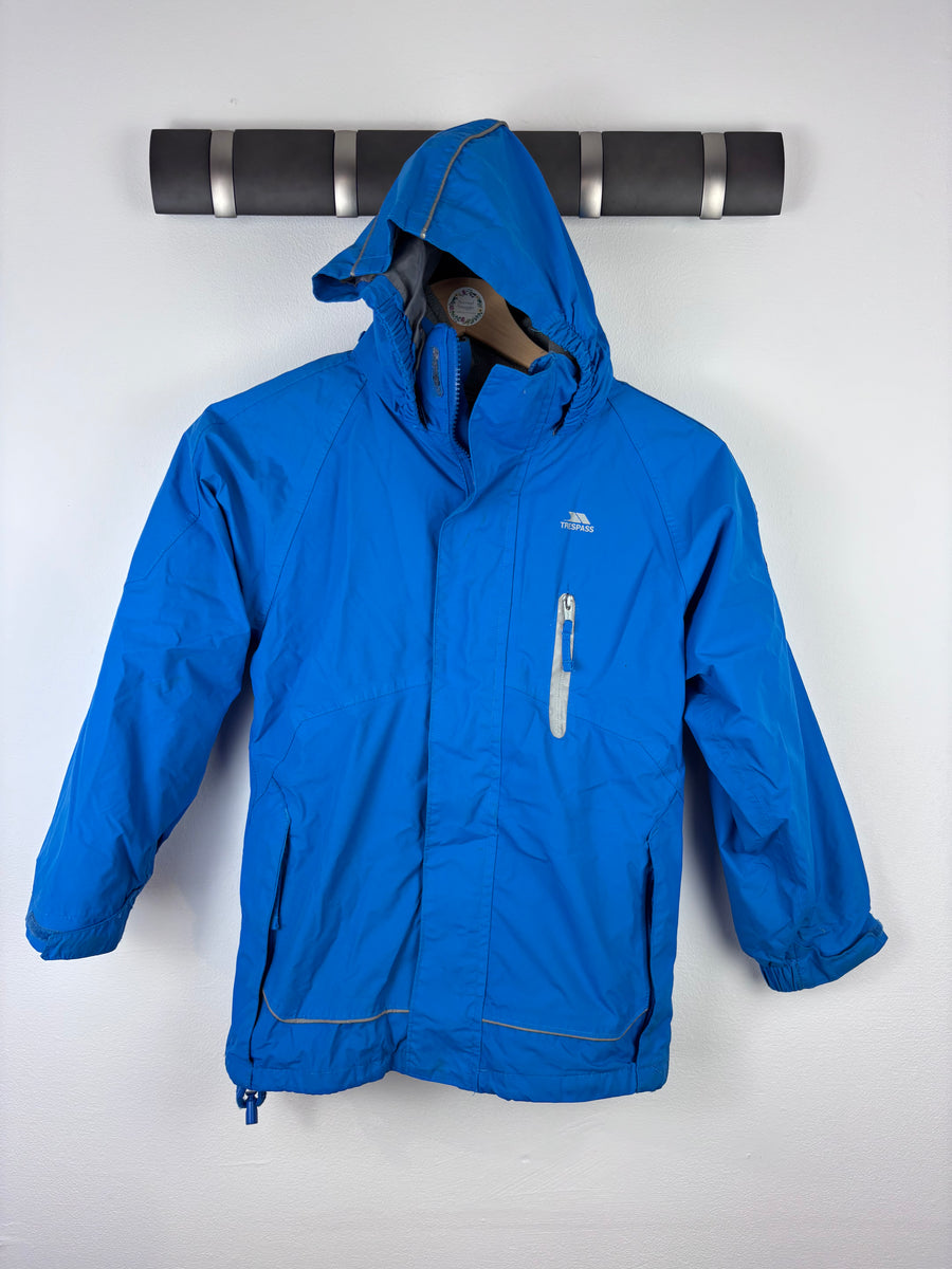 Trespass Blue Hooded Jacket 7-8 Years-Coats-Second Snuggle Preloved