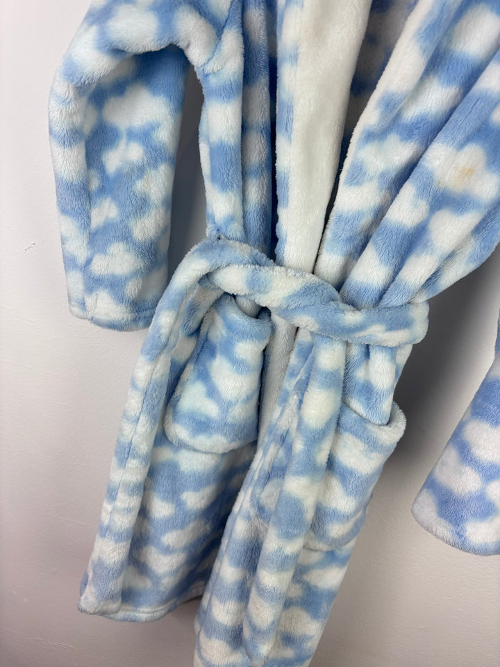 M&S Cloud Print Dressing Gown 7-8 Years-Dressing Gown-Second Snuggle Preloved