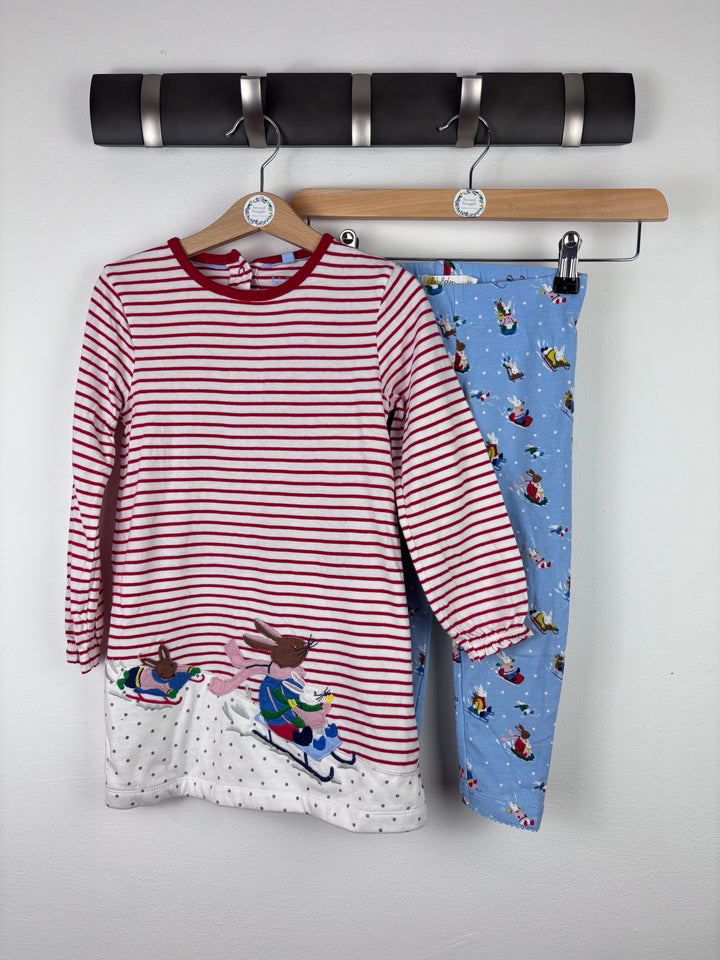 Boden Christmas Dress & Leggings 3-4 Years-Dresses-Second Snuggle Preloved
