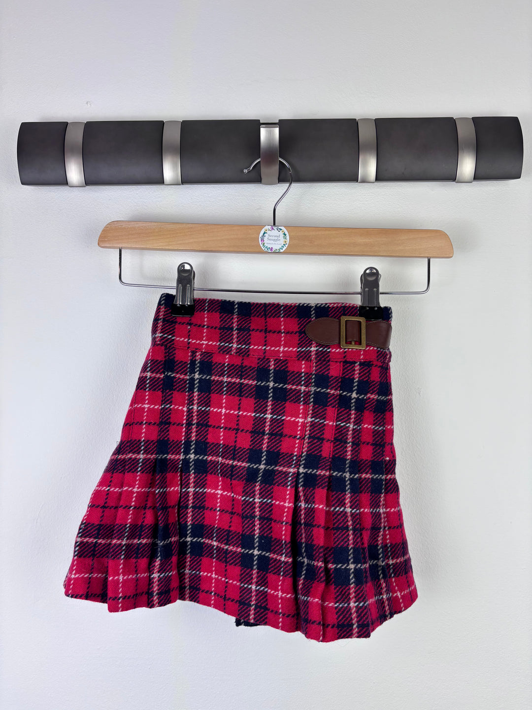 Next Red Check Skirt 3-4 Years-Skirts-Second Snuggle Preloved