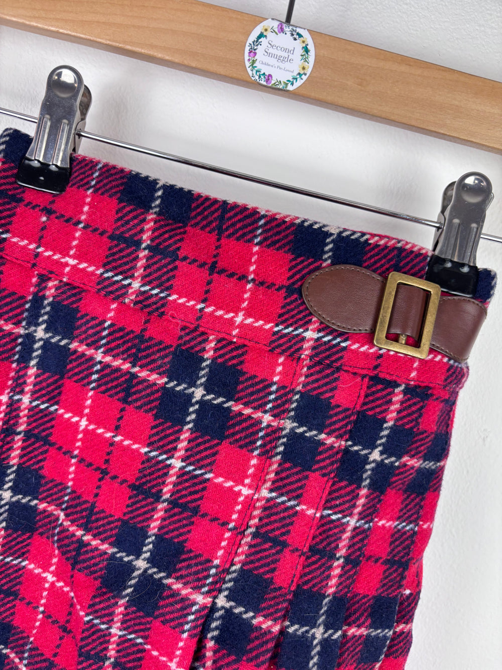 Next Red Check Skirt 3-4 Years-Skirts-Second Snuggle Preloved