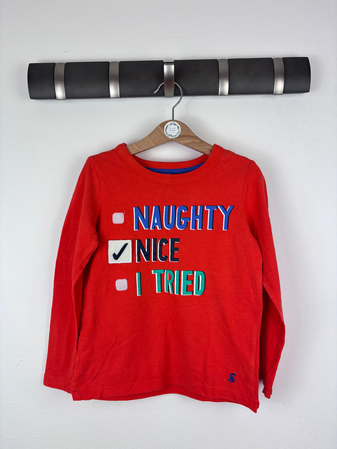 Joules Nice Christmas Top 6 Years-Tops-Second Snuggle Preloved