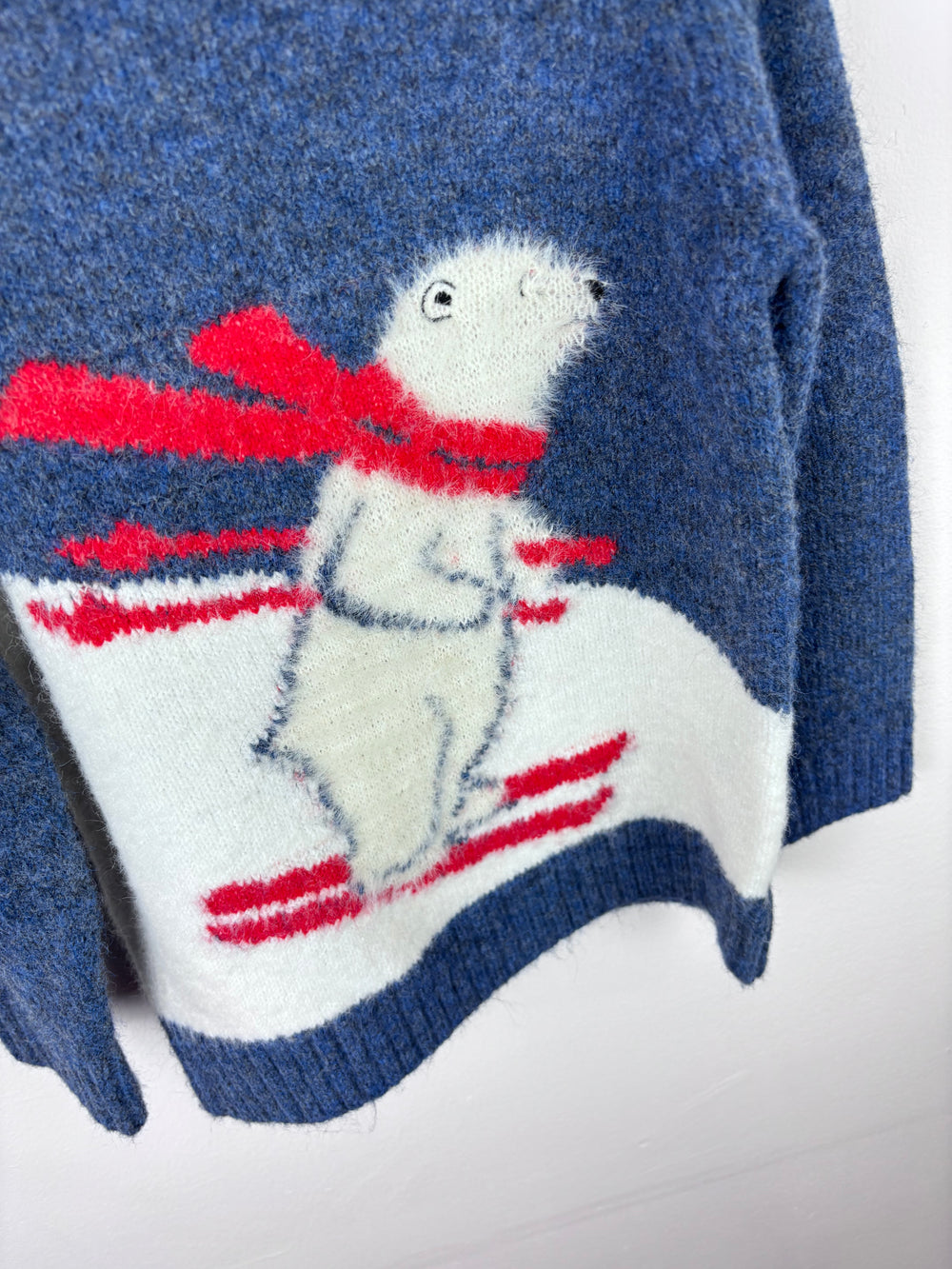 John Lewis Polar Bear Christmas Jumper 6 Years-Jumpers-Second Snuggle Preloved