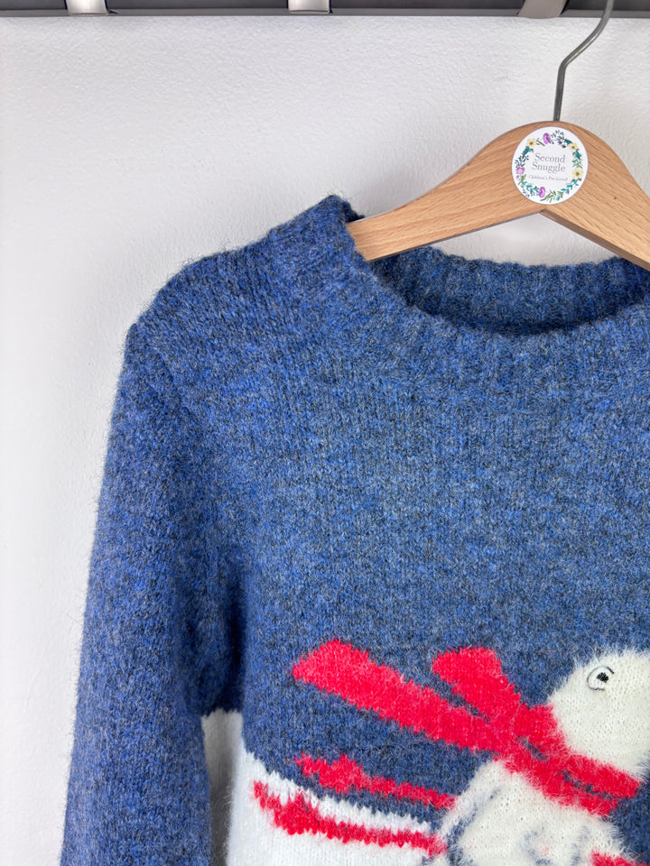 John Lewis Polar Bear Christmas Jumper 6 Years-Jumpers-Second Snuggle Preloved