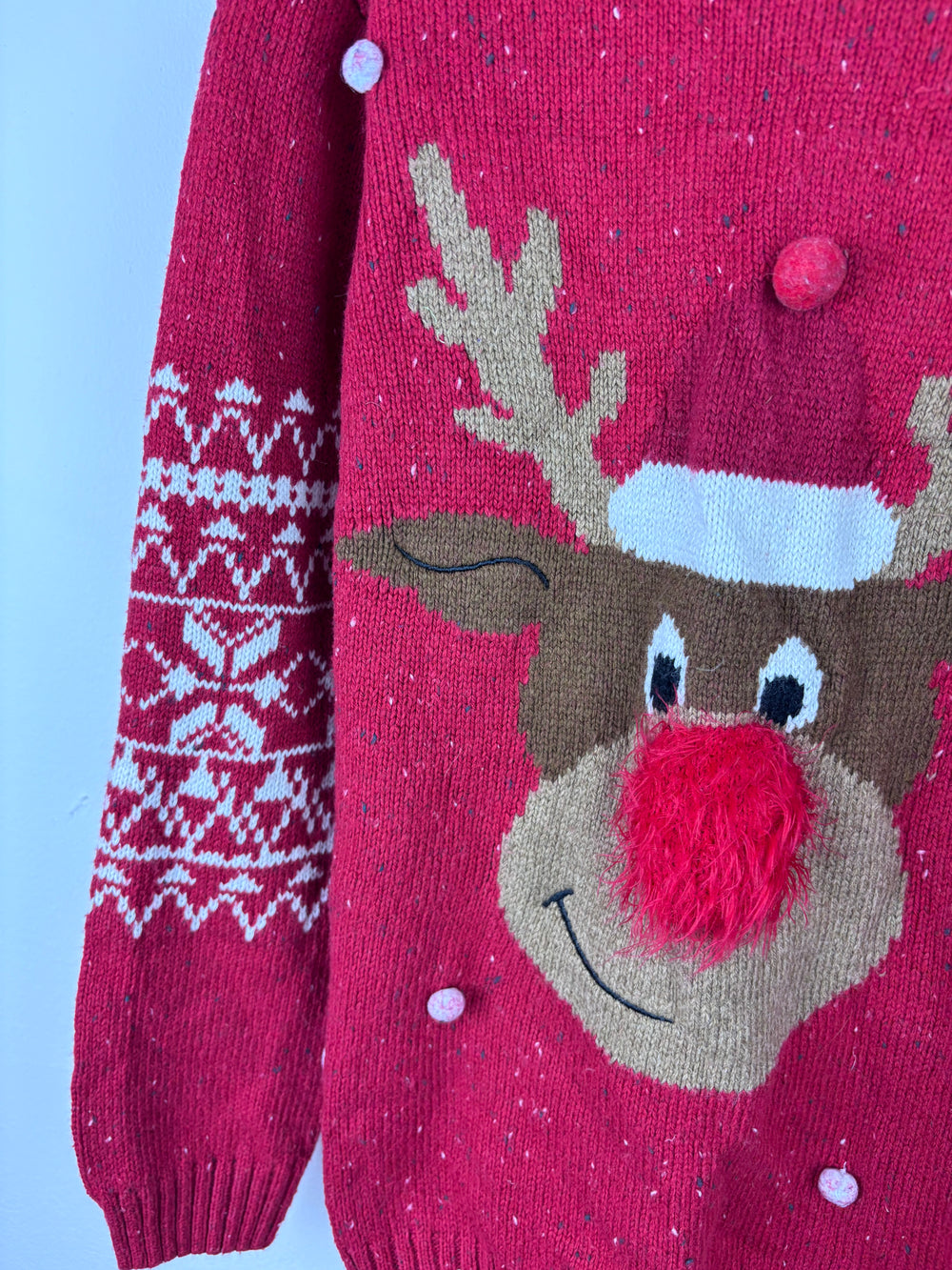 Next Reindeer Christmas Jumper 9 Years-Jumpers-Second Snuggle Preloved