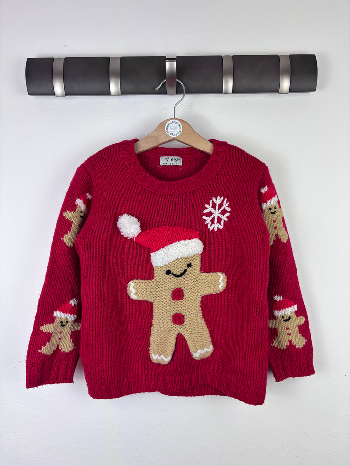 Next Gingerbread Christmas Jumper 4-5 Years-Jumpers-Second Snuggle Preloved