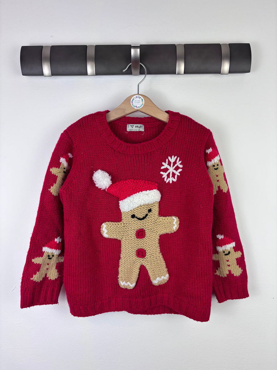 Next Gingerbread Christmas Jumper 4-5 Years-Jumpers-Second Snuggle Preloved
