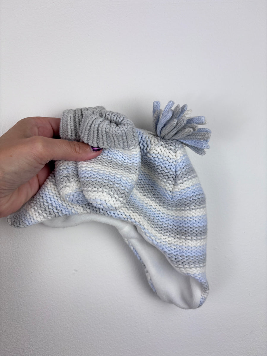 Next Knitted Hat And Mittens 0-3 Months-Hats-Second Snuggle Preloved