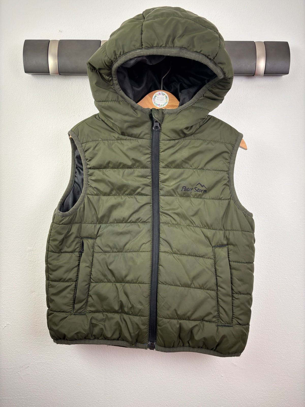 Peter Storm Green Padded Hooded Gilet 5-6 Years-Gilets-Second Snuggle Preloved