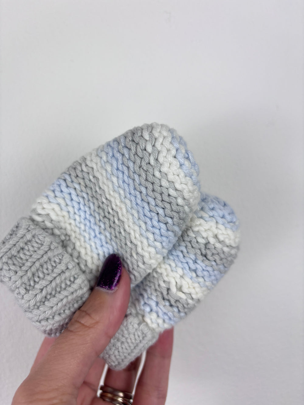Next Knitted Hat And Mittens 0-3 Months-Hats-Second Snuggle Preloved