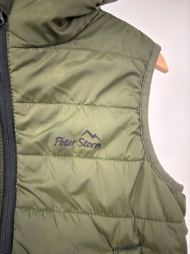 Peter Storm Green Padded Hooded Gilet 5-6 Years-Gilets-Second Snuggle Preloved