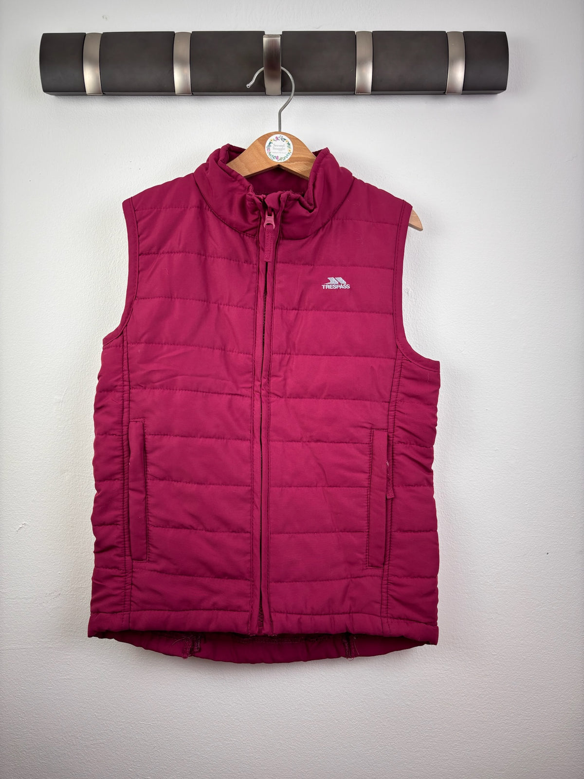 Trespass Pink Padded Gilet Bodywarmer 7-8 Years-Gilets-Second Snuggle Preloved