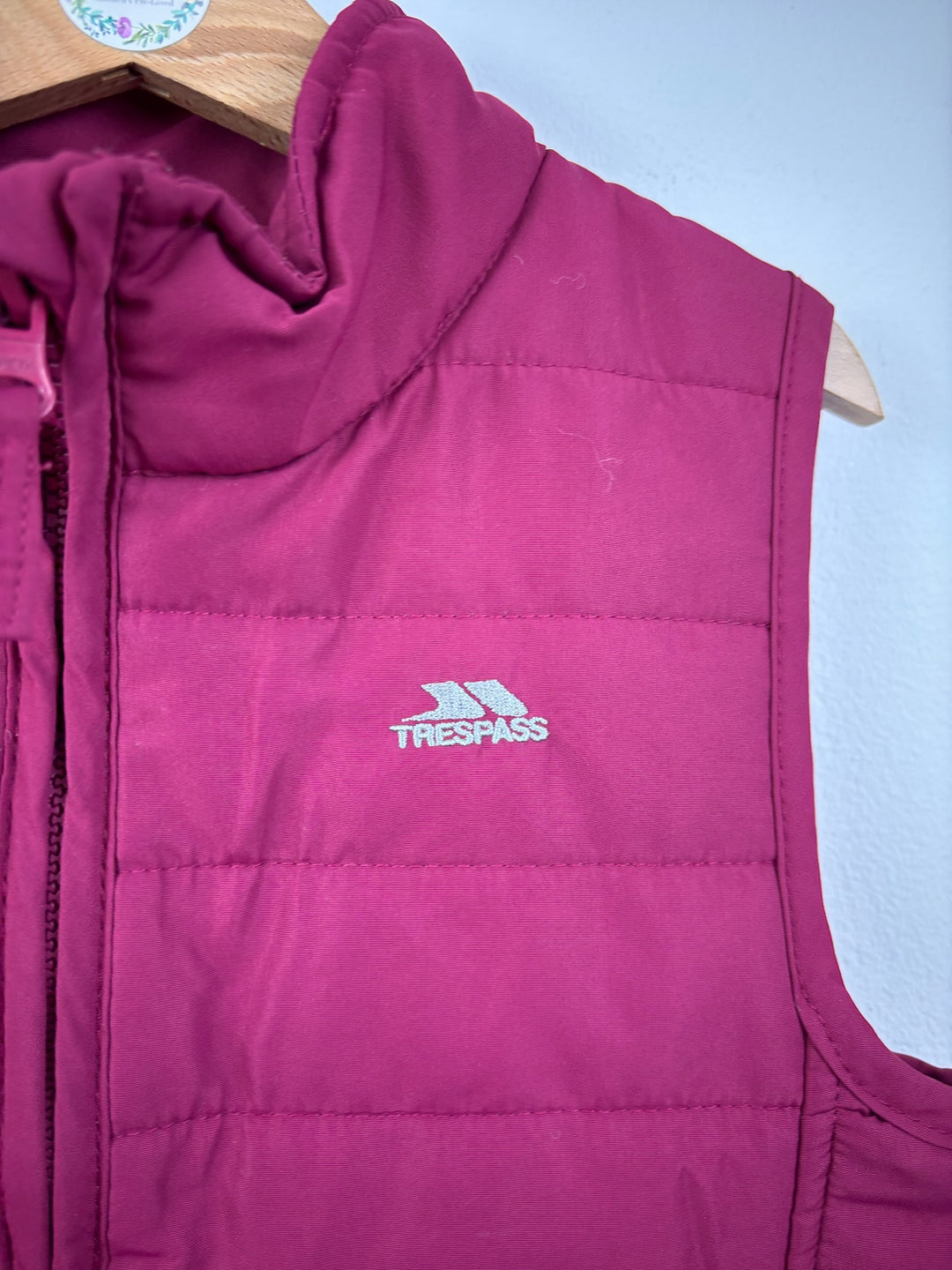 Trespass Pink Padded Gilet Bodywarmer 7-8 Years-Gilets-Second Snuggle Preloved