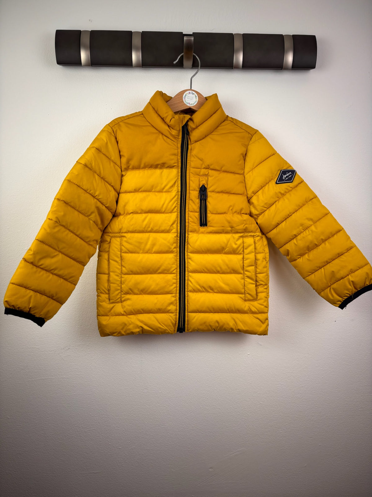 Joules Mustard Yellow Padded Jacket 4 Years-Coats-Second Snuggle Preloved