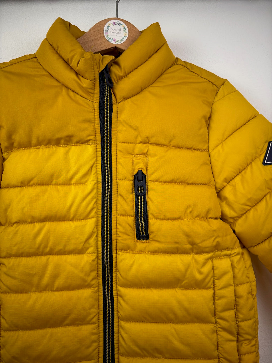 Joules Mustard Yellow Padded Jacket 4 Years-Coats-Second Snuggle Preloved