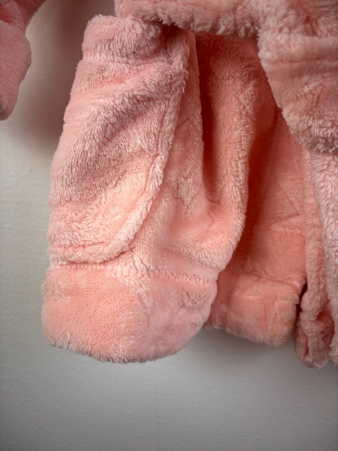 Next Pink Bear Hooded Dressing Gown 9-12 Months-Dressing Gown-Second Snuggle Preloved