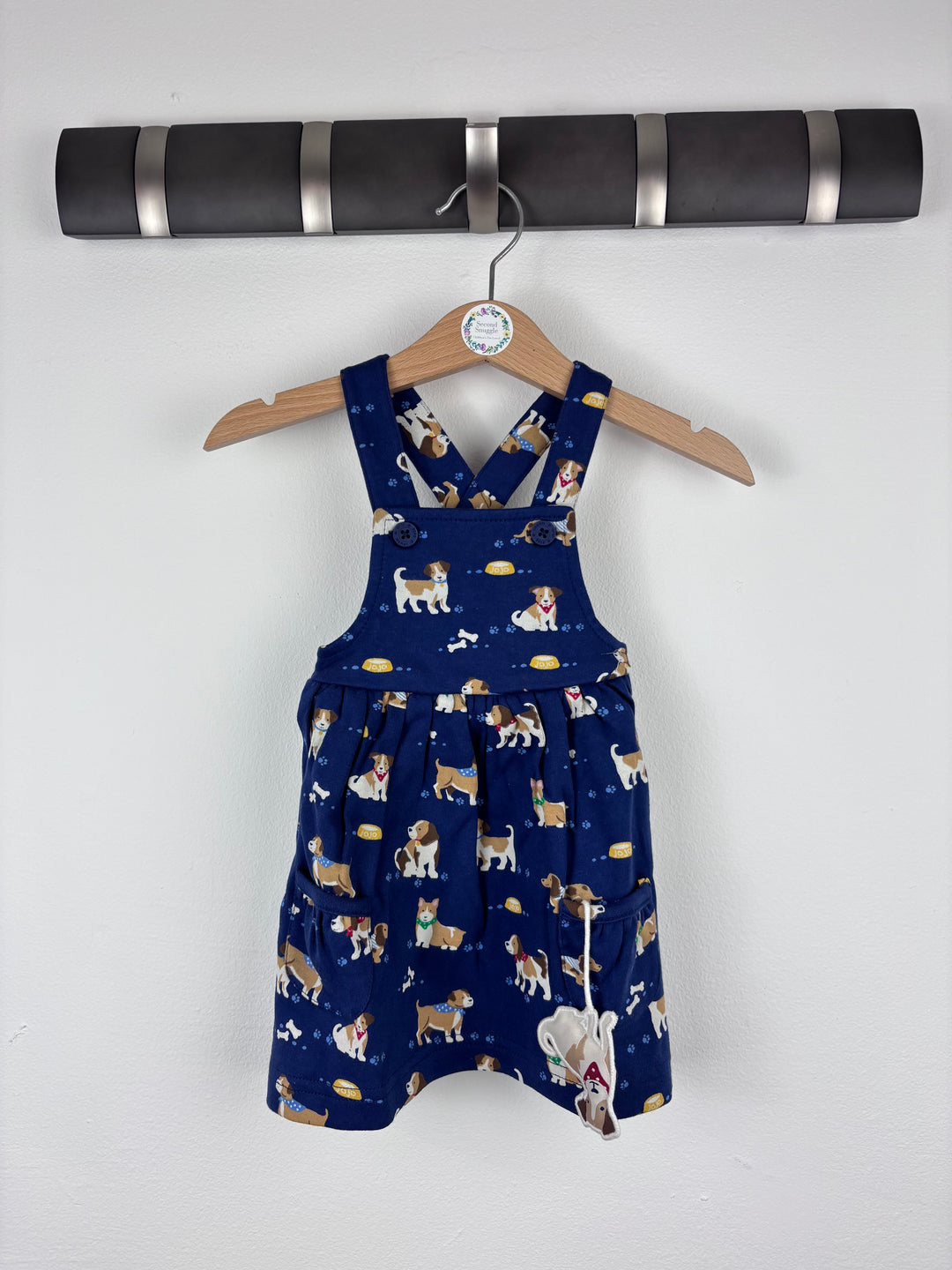 JoJo Maman Bebe Dog Print Dress Various Sizes-Dresses-Second Snuggle Preloved