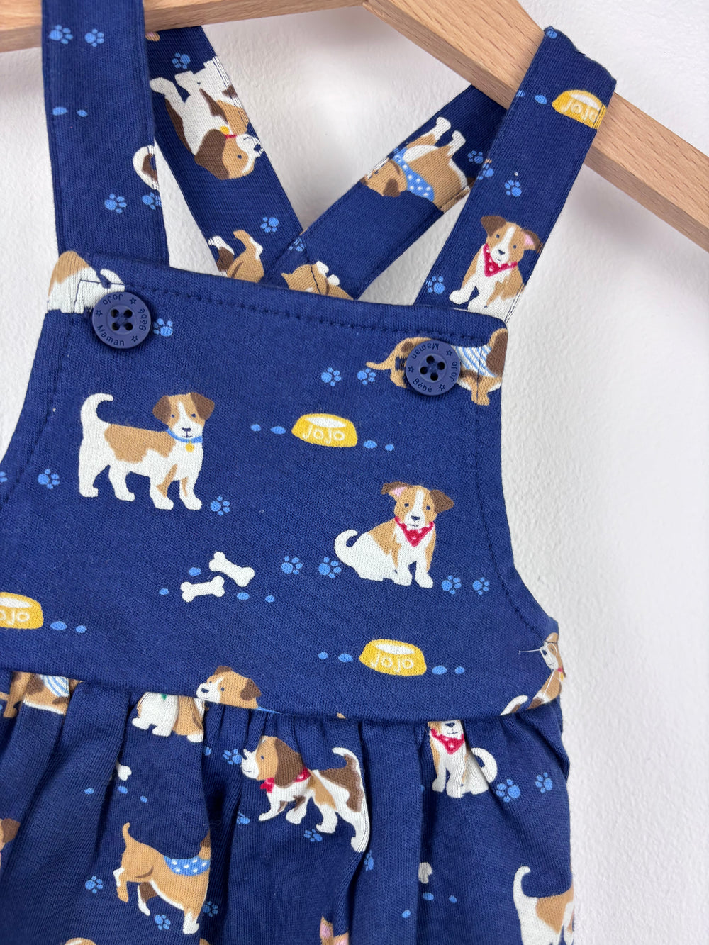 JoJo Maman Bebe Dog Print Dress Various Sizes-Dresses-Second Snuggle Preloved