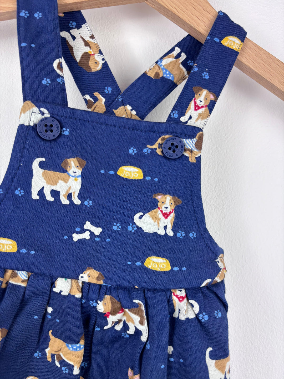 JoJo Maman Bebe Dog Print Dress Various Sizes-Dresses-Second Snuggle Preloved
