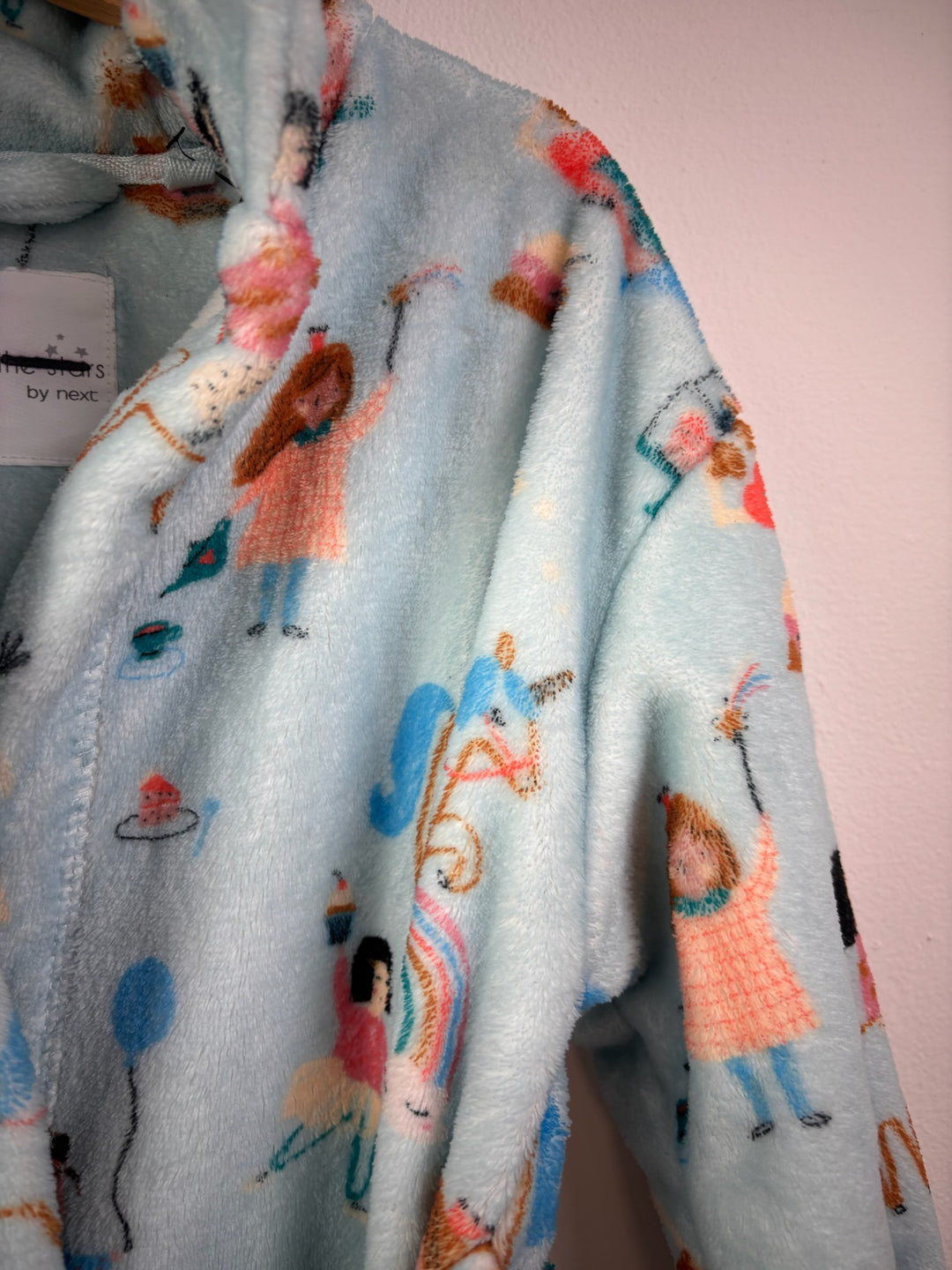 Next Blue Character Hooded Dressing Gown 3-4 Years-Dressing Gown-Second Snuggle Preloved