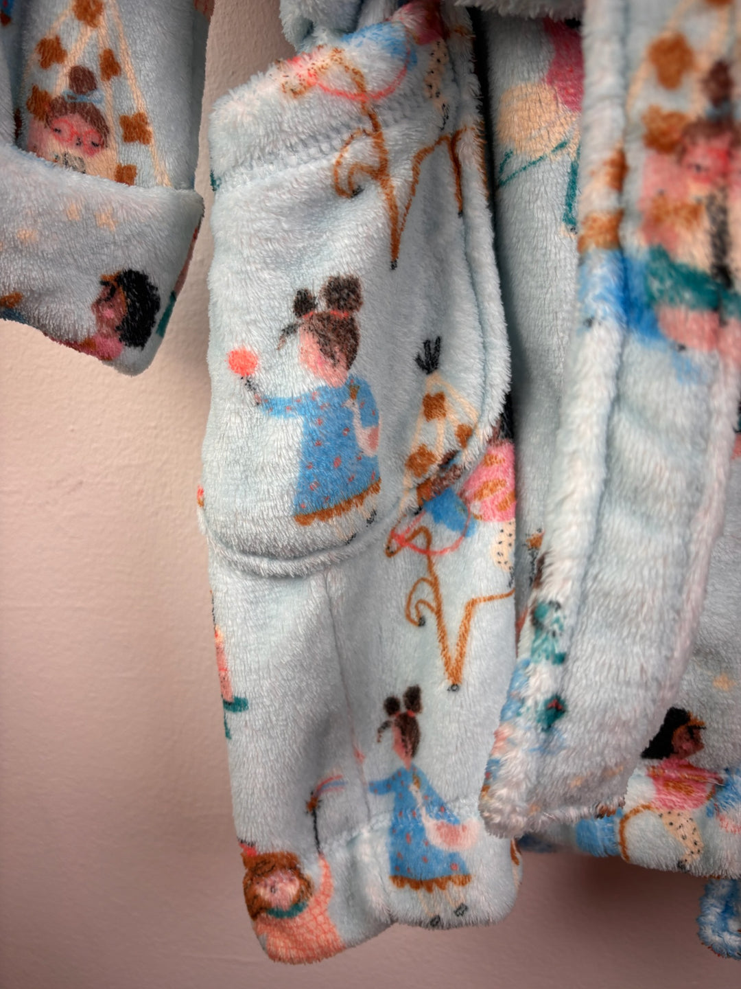 Next Blue Character Hooded Dressing Gown 3-4 Years-Dressing Gown-Second Snuggle Preloved