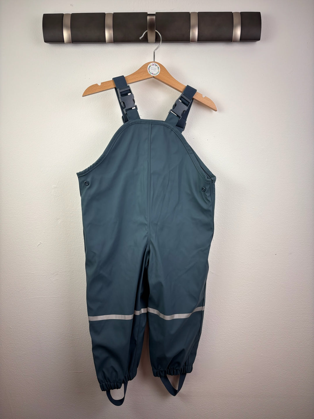 Lupilu Navy Waterproof Rain Dungarees 12-24 Months-Dungarees-Second Snuggle Preloved