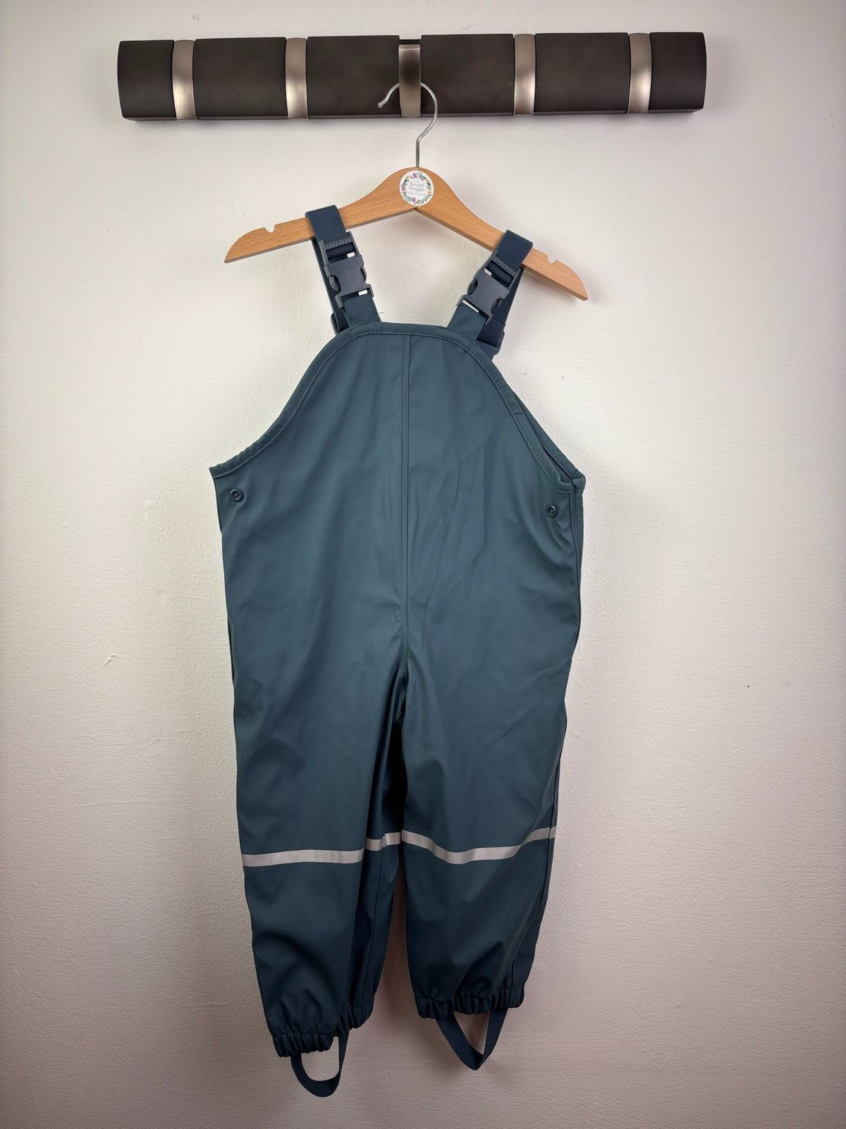 Lupilu Navy Waterproof Rain Dungarees 12-24 Months-Dungarees-Second Snuggle Preloved