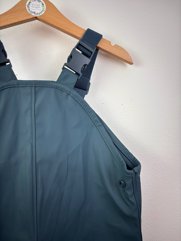 Lupilu Navy Waterproof Rain Dungarees 12-24 Months-Dungarees-Second Snuggle Preloved