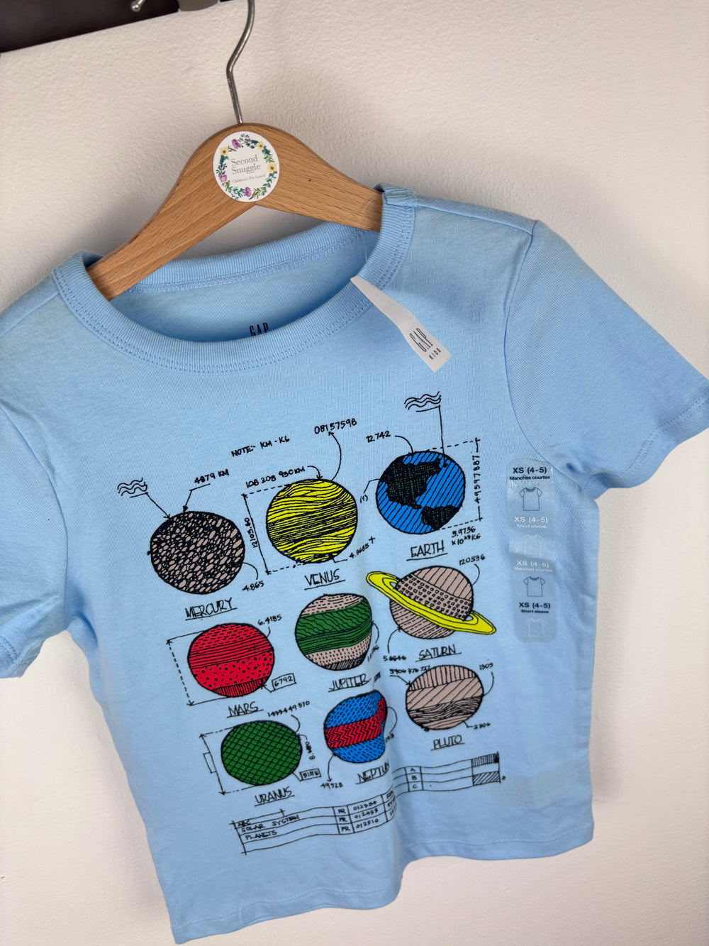 Gap Solar System T Shirt 4-5 Years-Tops-Second Snuggle Preloved