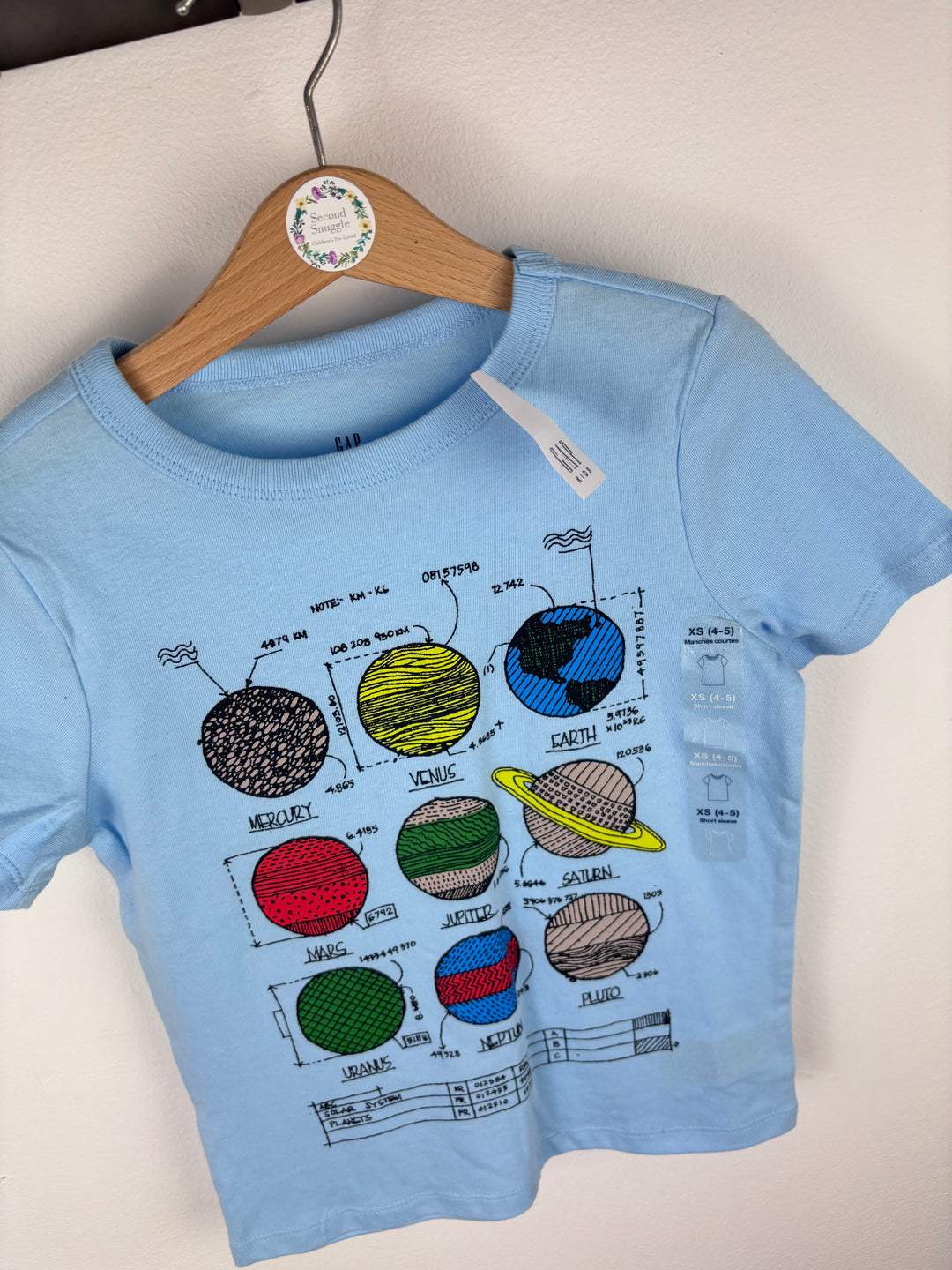 Gap Solar System T Shirt 4-5 Years-Tops-Second Snuggle Preloved