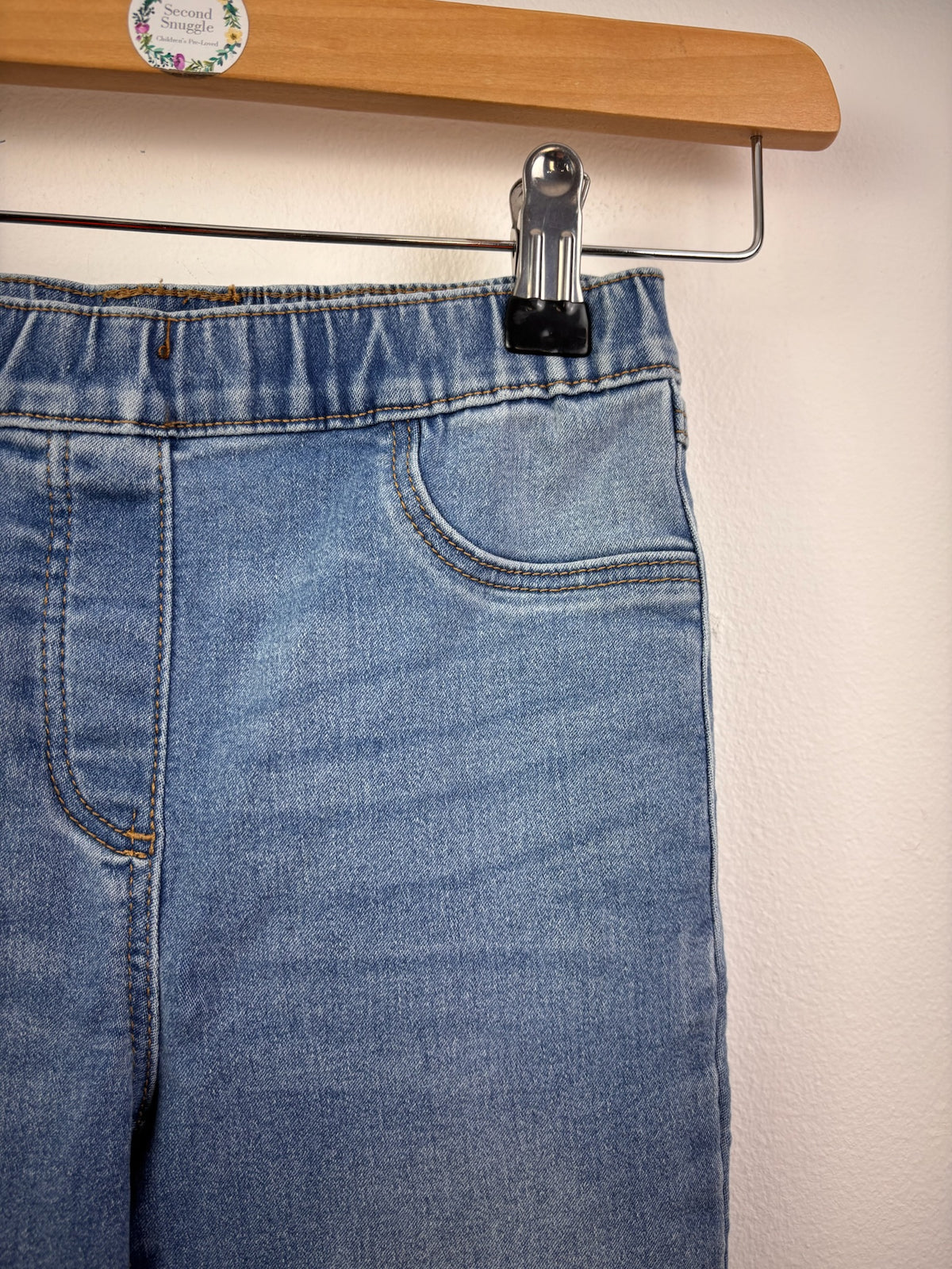 Next Blue Denim Look Jeggings 7 Years-Trousers-Second Snuggle Preloved