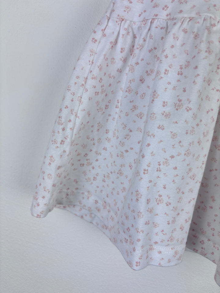 The Little White Company White Floral Dress 0-3 Months-Dresses-Second Snuggle Preloved