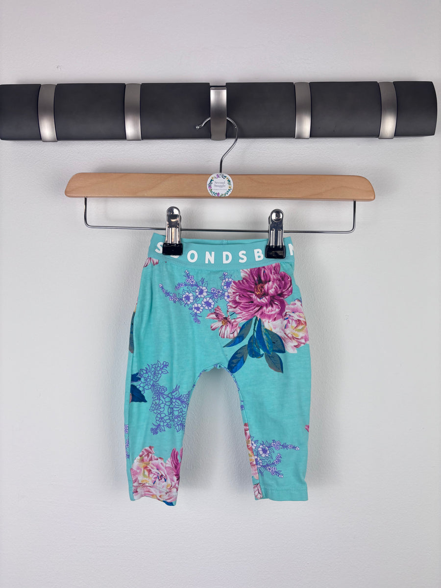Bonds Floral Leggings 0-3 Months-Leggings-Second Snuggle Preloved